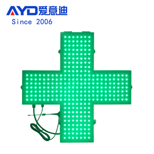 Señal <span class=keywords><strong>de</strong></span> Cruz <span class=keywords><strong>de</strong></span> <span class=keywords><strong>farmacia</strong></span> Led verde <span class=keywords><strong>de</strong></span> 50*50CM impermeable para exteriores <span class=keywords><strong>de</strong></span> un solo lado, caja <span class=keywords><strong>de</strong></span> <span class=keywords><strong>luz</strong></span> cruzada LED adecuada para farmacias veterinarias - Product Image 1