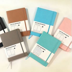 A5 Logo Customized Pocket Notepad Leather Diary <b>Note</b> <b>Book</b> Custom Elastic Band Hardcover Journal Notebook Planner - Product Image 4