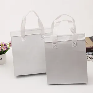 High Quality Non Woven Tote Picnic Thermal Food Cooling Lunch Insulated Disposable Cooler Bags With Custom Logo Food Delivery