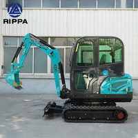 Rippa R330 Miniature Bager Varrified Fournisseur Pelle rotative Petite taille Bagger Liste de prix Escavatore