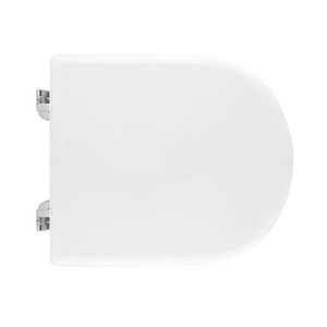 Asiento de inodoro para Flaminia Vase App Forma 7 con bisagras de expansión blancas - Product Image 1
