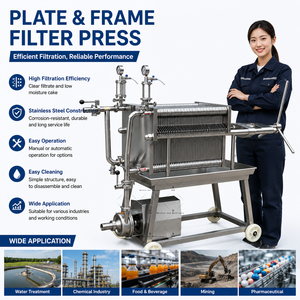 Prensa de Filtro Automática Ace Nueva con Placas y Marcos de Material PP para Deshidratación de Aguas Residuales en Oferta - Product Image 2