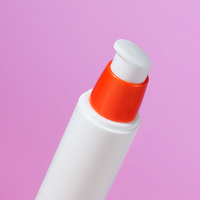 Flacon pompe sans air en plastique PP blanc/couleur personnalisée 15ml 30ml 50ml pour émulsion, lotion, emballage cosmétique, conception hermétique, sérigraphie
