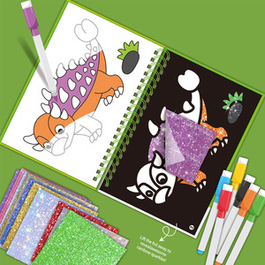 หนังสือระบายสีการ์ตูนสำหรับเด็ก ข้ามพรมแดน ของเล่นเสริมพัฒนาการสำหรับ<span class=keywords><strong>เด็ก</strong></span>เล็ก ฝึกวาด<span class=keywords><strong>ภาพ</strong></span>ระบายสี เสริมสร้างการเรียนรู้ อายุ 4-6 ปี - Product Image 2