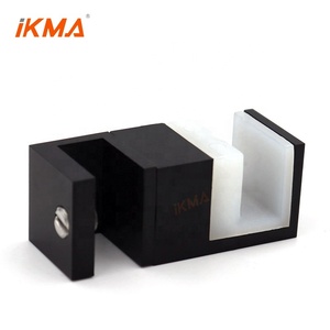 Sistema di porte scorrevoli per doccia guida a pavimento per porte in vetro con pannello fisso inferiore di ricambio in acciaio inossidabile 304 - Product Image 3