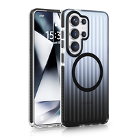 Coque de téléphone de luxe mat dégradé magnétique pour Samsung S24 S25 S26, protection arrière pour S26 Ultra