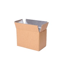 Boîte en carton ondulé isolé et étanche pour l'exportation, idéale pour le transport en chaîne du froid de légumes frais, lait et nouilles