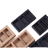 Boîte cadeau personnalisée en papier kraft avec fenêtre transparente en PVC pour thé, savon, cosmétiques, cadeaux de demoiselle d'honneur, vente en gros, logo personnalisé