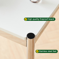 Bureau de travail design suisse en acier inoxydable Bureau à domicile Grand bureau long Studio Table longue minimaliste moderne