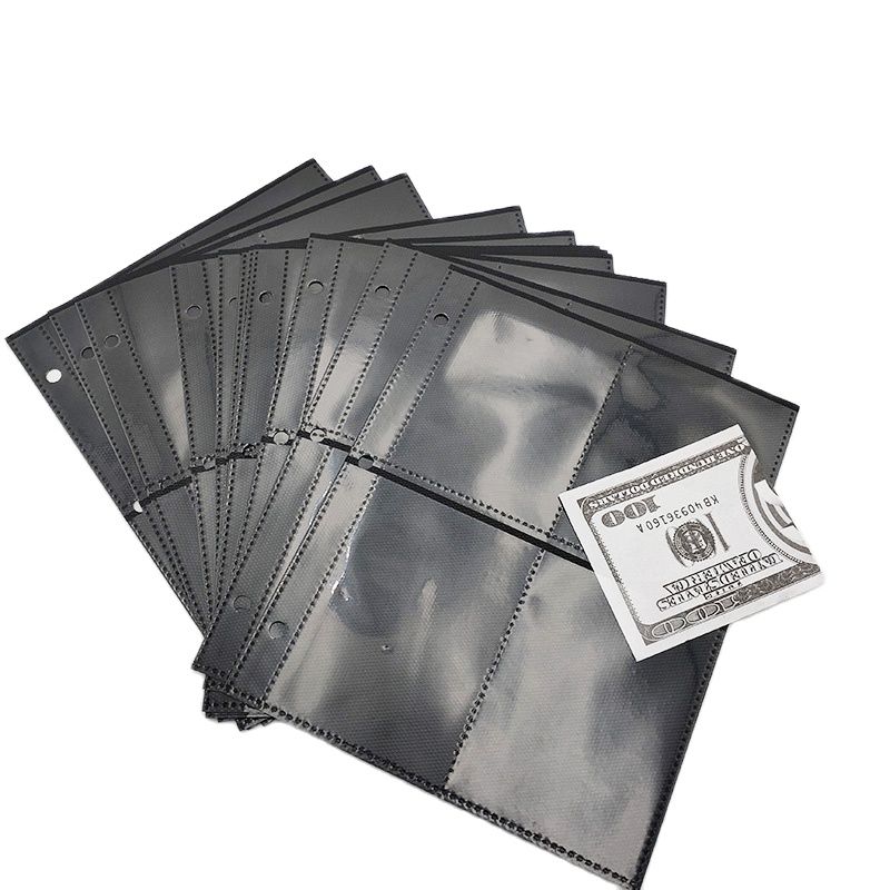 Альбом для фотокарт, сменный альбом для внутренних страниц, черный, 80 отделений