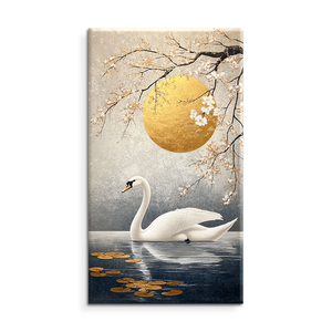 Arte de cisne de <span class=keywords><strong>pintura</strong></span> de cisne blanco al por mayor para decoración del hogar - Product Image 6