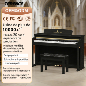 Piano Digital Vertical TERENCE E50 de 88 Teclas con Acción de Martillo Contrapesado, 3 Pedales, Altavoz Integrado y Funciones Avanzadas <span class=keywords><strong>para</strong></span> Uso Doméstico - Product Image 1
