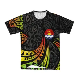 Reggae Micronesia Kiribati style O-Neck t Shirt comfortable Soft Stylish Casual Sports Men Design T Shirts OEM Made In China