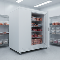 Chambre froide solaire à batterie lithium pour la congélation de viande, thon, poisson et fruits de mer