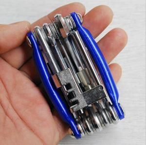 11 en 1 Kit d'outils de réparation de vélo de vélo multifonctionnel ensemble clé hexagonale pliante outil Portable équipement de réparation de cyclisme de montagne - Product Image 3