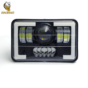 Phare de <span class=keywords><strong>moto</strong></span> 12V en plastique et métal de 5 pouces, bicolore blanc-jaune, pour <span class=keywords><strong>Harley</strong></span> <span class=keywords><strong>Davidson</strong></span>, pièces de décoration de <span class=keywords><strong>moto</strong></span>, accessoires de voiture - Product Image 1