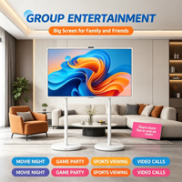 Papan Reklame LCD Bergerak Portabel Langsung dari Pabrik, Layar Iklan Digital, Logo Kustom Didukung untuk Pesanan Grosir
