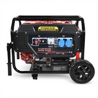 Meistverkaufter H8 Einphasiger 230V 50/60Hz 15L Kraftstofftank Tragbarer Benzingenerator 3,5KW mit Rädern Ausgestattet