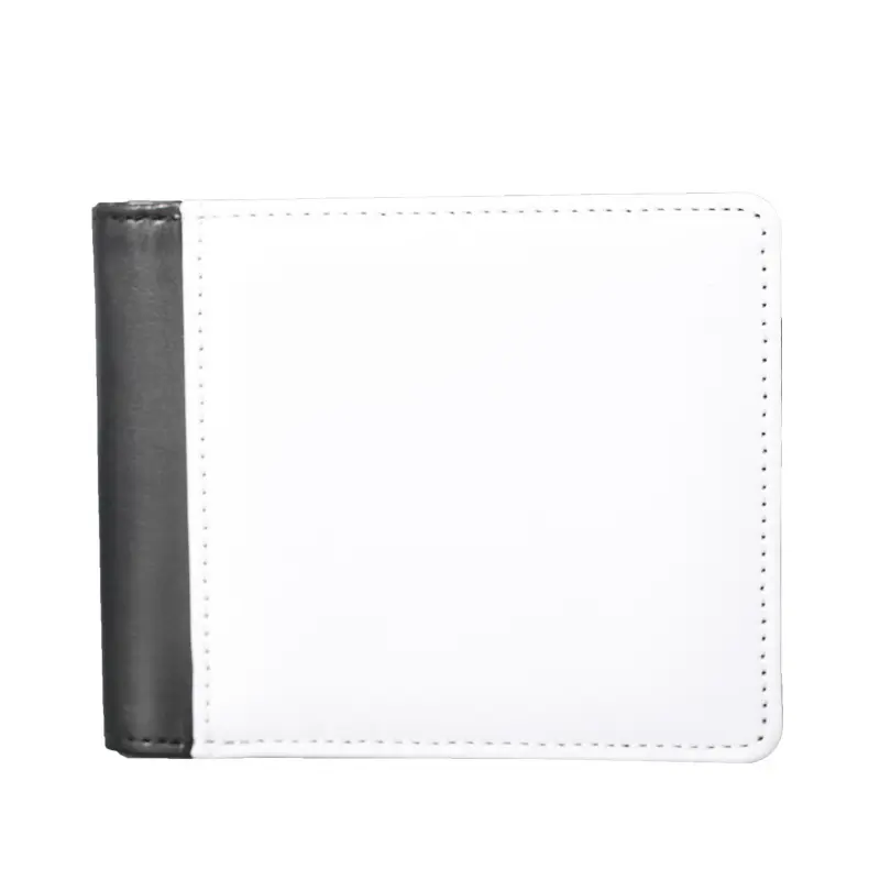 Custom wallets Personalized Men's Bi-Fold PU Leather Wallet With Card/Photo Flip Dye Sublimation Blank Purse Card Holder Wallet