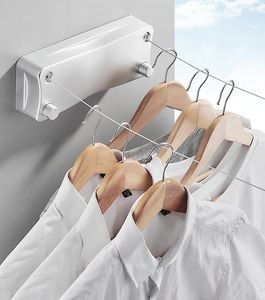 Y17 intérieur <span class=keywords><strong>extérieur</strong></span> ligne à linge ABS <span class=keywords><strong>aluminium</strong></span> ligne à linge mural vêtements <span class=keywords><strong>étendoir</strong></span> corde à linge rétractable - Product Image 6