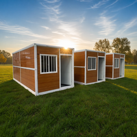 Maison mobile pliable sur mesure, bâtiment modulaire commercial en conteneurs, pour magasins éphémères, expositions événementielles, centre commercial temporaire
