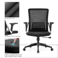 Mobilier de bureau moderne chaise réglable pour le travail en maille chaise de bureau d'ordinateur confortable et bon marché ergonomique