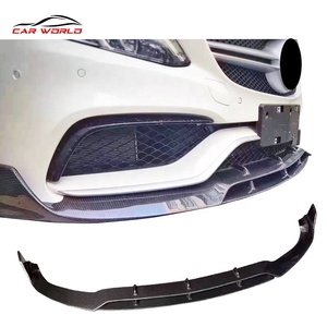 Nouveaux arrivages de kits carrosserie pour voitures, accessoires universels, lèvre de pare-chocs avant en carbone pour Benz W205 - Product Image 5