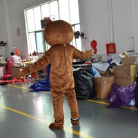 Costume de mascotte en peluche personnalisé KeepFuns, ours brun de Pâques, personnage de dessin animé pour la publicité, décoration d'événements de vacances