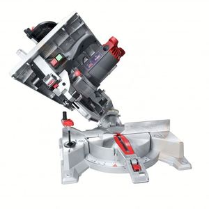 <span class=keywords><strong>Scie</strong></span> à <span class=keywords><strong>onglet</strong></span> double biseau avec guide circulaire, table de coupe en aluminium, 220V, pour coupe longue de bois, moteur horizontal - Product Image 2