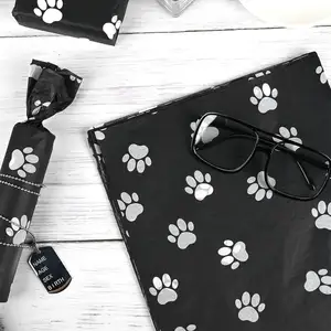 Dog Paw Print Tissue Paper for Gift Wrapping luxury tissue paper dog print