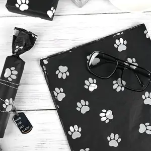 Hond Paw Print Tissue Papier Voor Cadeaupapier Luxe Tissuepapier Hond Print