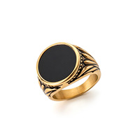 Bagues Punk Vintage pour Hommes et Femmes, Plaqué Or et Argent, Zircon, Acier Inoxydable, Vente en Gros, Bijoux Tendance Hip-hop, Chrétien