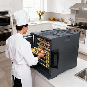 Contenitore Termico per Trasporto Alimenti, Armadio Isotermico per Catering Commerciale, Scatola Termica per Mantenere <span class=keywords><strong>Caldo</strong></span> o Freddo - Product Image 1