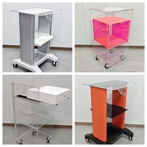 Chariot acrylique de haute qualité avec roues Service chariot alimentaire pour organisateur cosmétique Spa & Salon de beauté chariot à cils - Product Image 4