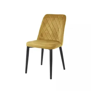 新罗·德·科梅多框架餐椅躺椅·梅布尔斯·德·塞迪亚·维卢托耐用金属酒店家具现代天鹅绒座椅