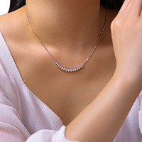 Colliers ras du cou en argent sterling 925 avec moissanite VVS, bijoux de créateur raffinés, certifiés, pour femmes