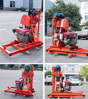 Hengwang HW-50YY, foreuse hydraulique portable pour puits d'eau, petite, 50 mètres de profondeur, avec moteur diesel et alimentation électrique