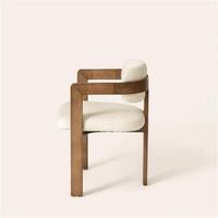 Nordischer Stil Massivholz Samt Esszimmerstühle mit Armlehnen: Neue Ergonomische Esszimmerstühle im Chinesischen Stil für den Heimgebrauch