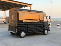 Camión de Comida Eléctrico Retro Personalizado Citroën con Cafetera Comercial para Oficinas y Servicios de Catering en Plazas