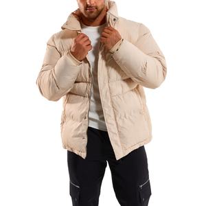 Chaqueta Acolchada de Algodón Grueso para Hombre, con Capucha y Cierre, Tejida, Ecológica, Informal, de Invierno, Servicio OEM de Fábrica - Product Image 5