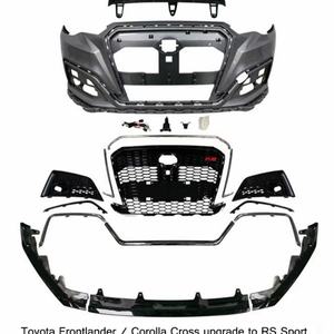 Kit de Carrocería con Rejilla Delantera y Alerón para Toyota Frontlander Corolla CROSS 2020 2021 2022, Mejora a RS Sport - Product Image 2