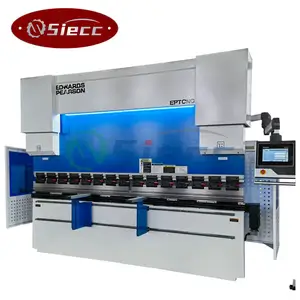 Satılık Delem DA41 Metal bükme makinesi ile 125T CNC hidrolik makas pres