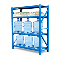 Étagère de stockage industrielle durable, rayonnage en acier robuste pour atelier et centre logistique