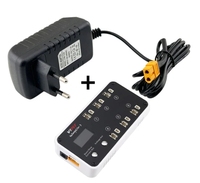 VIFLY WhoopStor 3 V3 Chargeur de batterie Déchargeur 6 ports Fonction de mémoire de stockage Compatible TinyWhoop Drones Source d'alimentation ca/cc