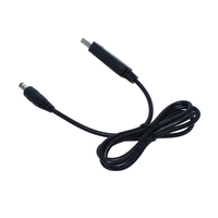 Câble adaptateur convertisseur de puissance USB, prise 2.1x5.5mm, module élévateur de tension DC 5V vers DC 9V/12V pour appareils photo, gaine en PVC blindée tressée