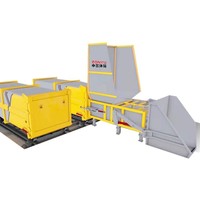 Station de compactage de déchets horizontale de 40 tonnes, type split, avec protection contre les surcharges et insonorisation ; Compacteur de déchets à pression directe