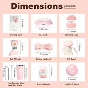 Nuevo Diseño 2025, Set de Regalo Rosa para Recién Nacidos, <span class=keywords><strong>Calcetines</strong></span> de Lana de Lujo, Velas, Paquete de Regalo para el Día de la Madre, Cumpleaños, Venta al por Mayor - Product Image 2