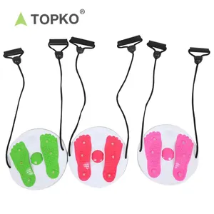 TOPKO hot selling custom gym fitness waist exercise twister with pull up rope
