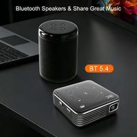 Mini-projecteur DLP portable Android 14 WiFi BT5.4 avec décodage 4K et pavé tactile intelligent pour films en extérieur P11