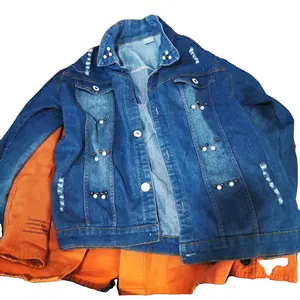 used clothes bales preloved mens jeans coats in bundle thrift denim jackets for ladies